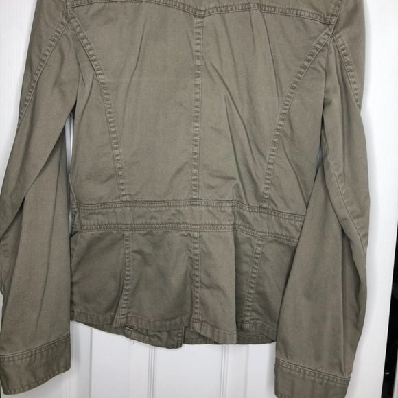 Army Green Twill Jacket - Picture 5 of 5